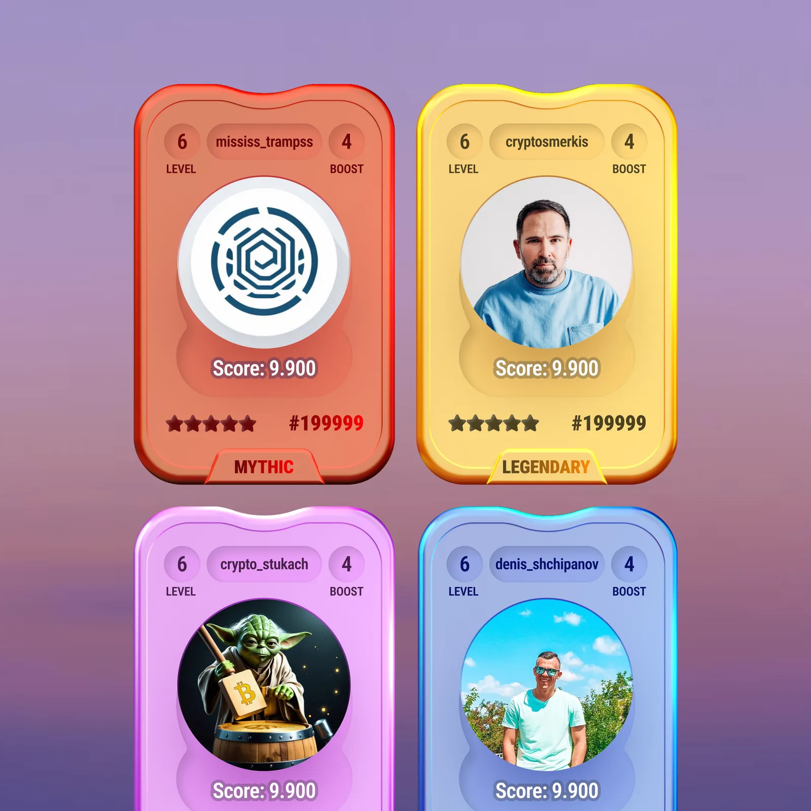 Inflake, коллекционные карты инфлюенсеров с редкостью